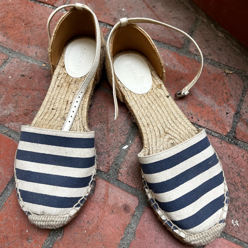 Gucci D’Orsay flat espadrille